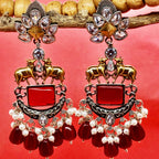 Color Burst Danglers Earrings