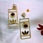 Golden Shadow Dangler Earrings