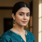 Golden Shadow Dangler Earrings