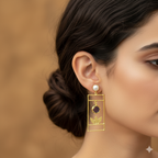 Golden Shadow Dangler Earrings