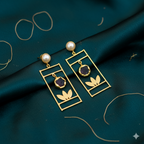 Golden Shadow Dangler Earrings