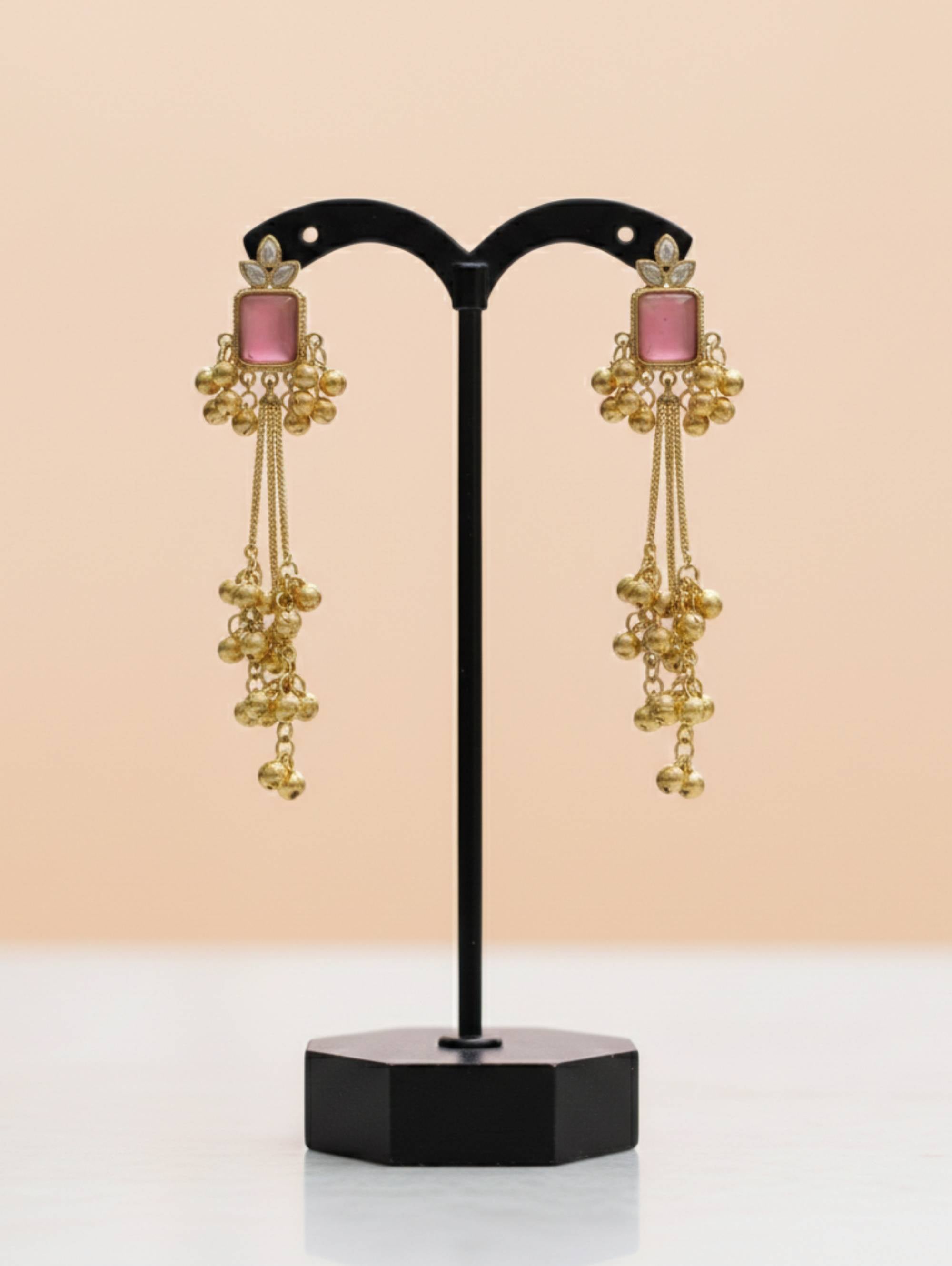 Signature Kashmiri Pink Earrings