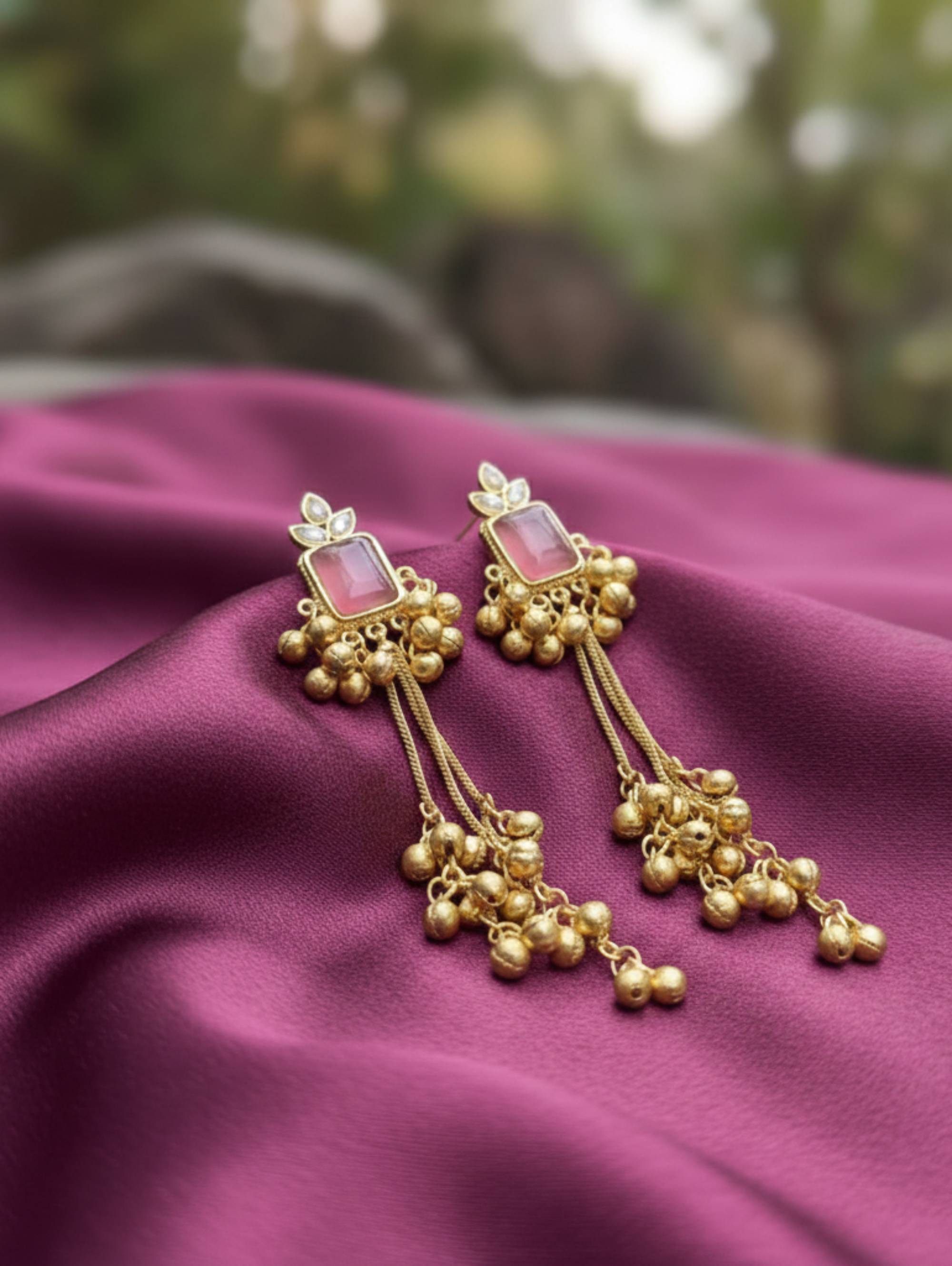 Signature Kashmiri Pink Earrings