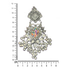 Oxidized Peacock Statement Chandbalis