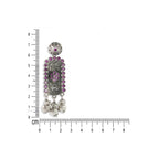 Traditional Fuschia Drop Studs
