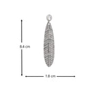 Vintage Oxidised Leaf Earrings
