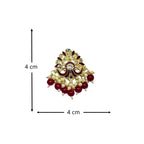 The Ruby Elegance Collection: Beaded Studs