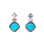 Chic N Stylish Aqua Small Earrings