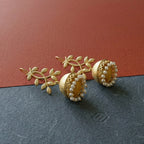 Fish Hook Jhumki Earrings