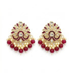 Regal Meenakari Kundan Earrings