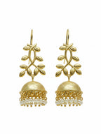 Fish Hook Jhumki Earrings